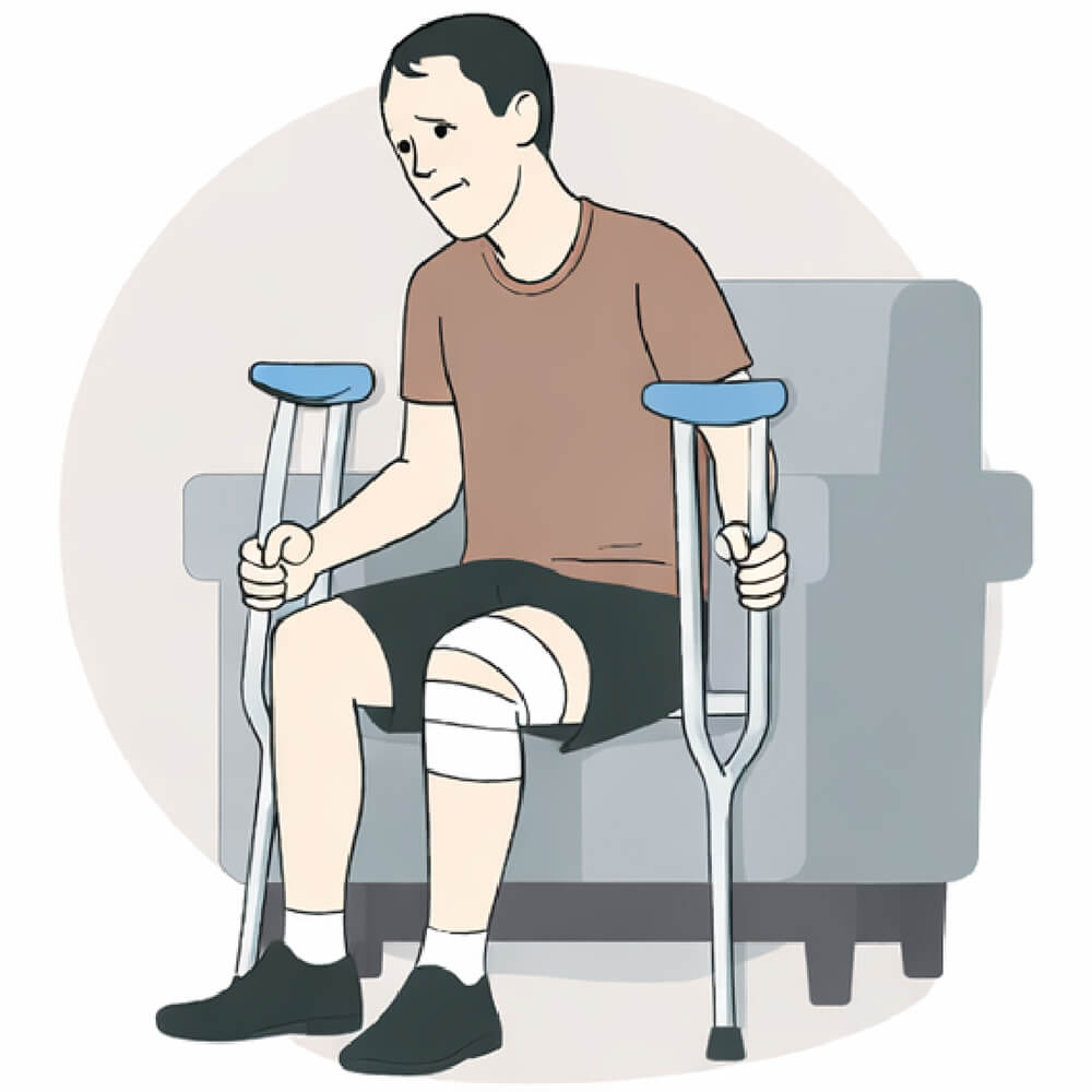 曾受傷、正在恢復中的身體